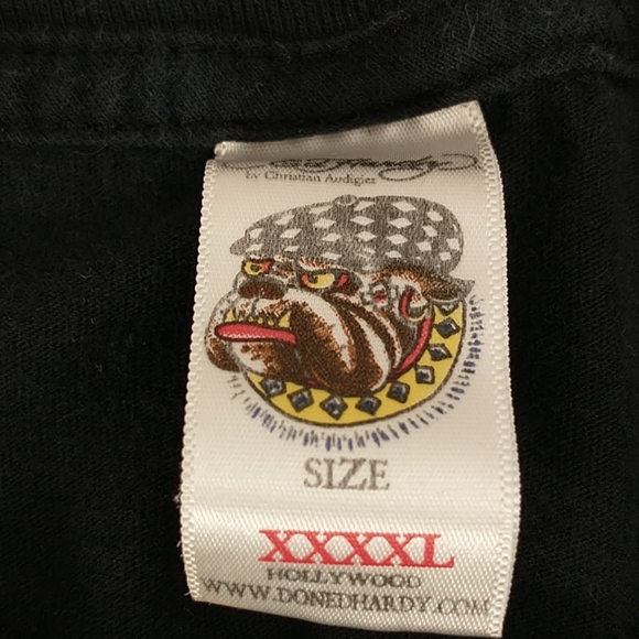 Don Ed Hardy Tee XXXXL New York City Black Skull - Picture 5 of 10